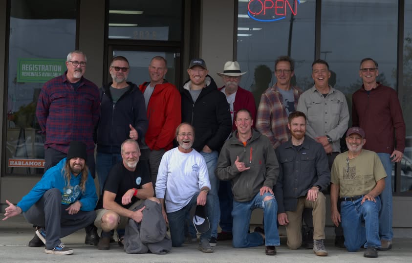 Staff working with clients